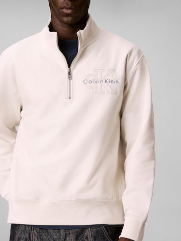 Sweat-shirt Calvin Klein Jeans en beige