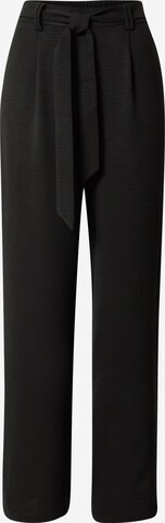 Wide leg Pantaloni con pieghe 'Liane' di ABOUT YOU in nero: frontale