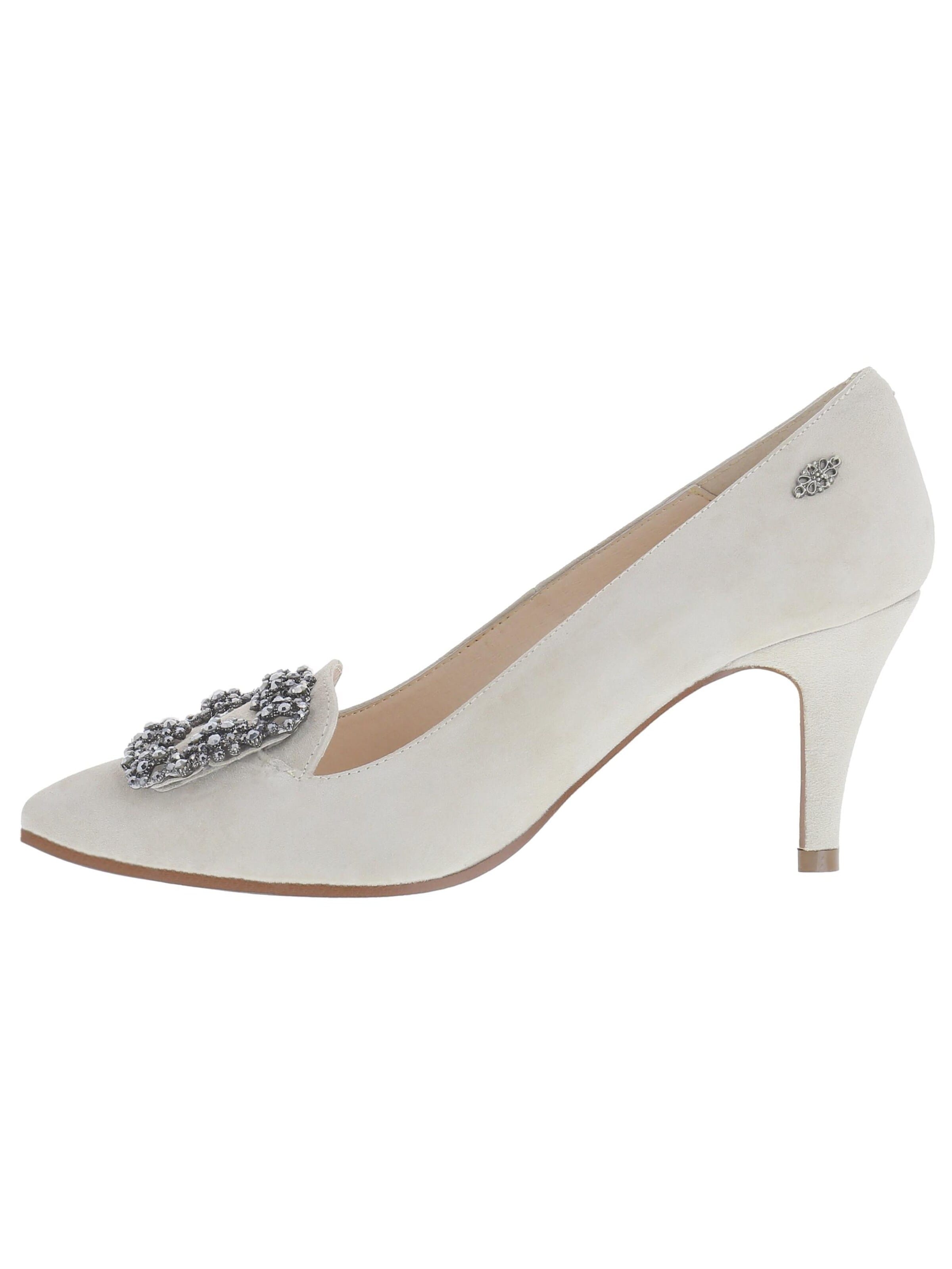 XAVER LUIS Schuhmanufaktur Pumps 'Marcia' in Grau: Vorderseite