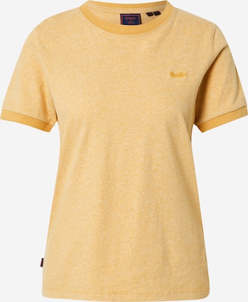 Superdry Shirt 'Ringer' in Geel: voorkant