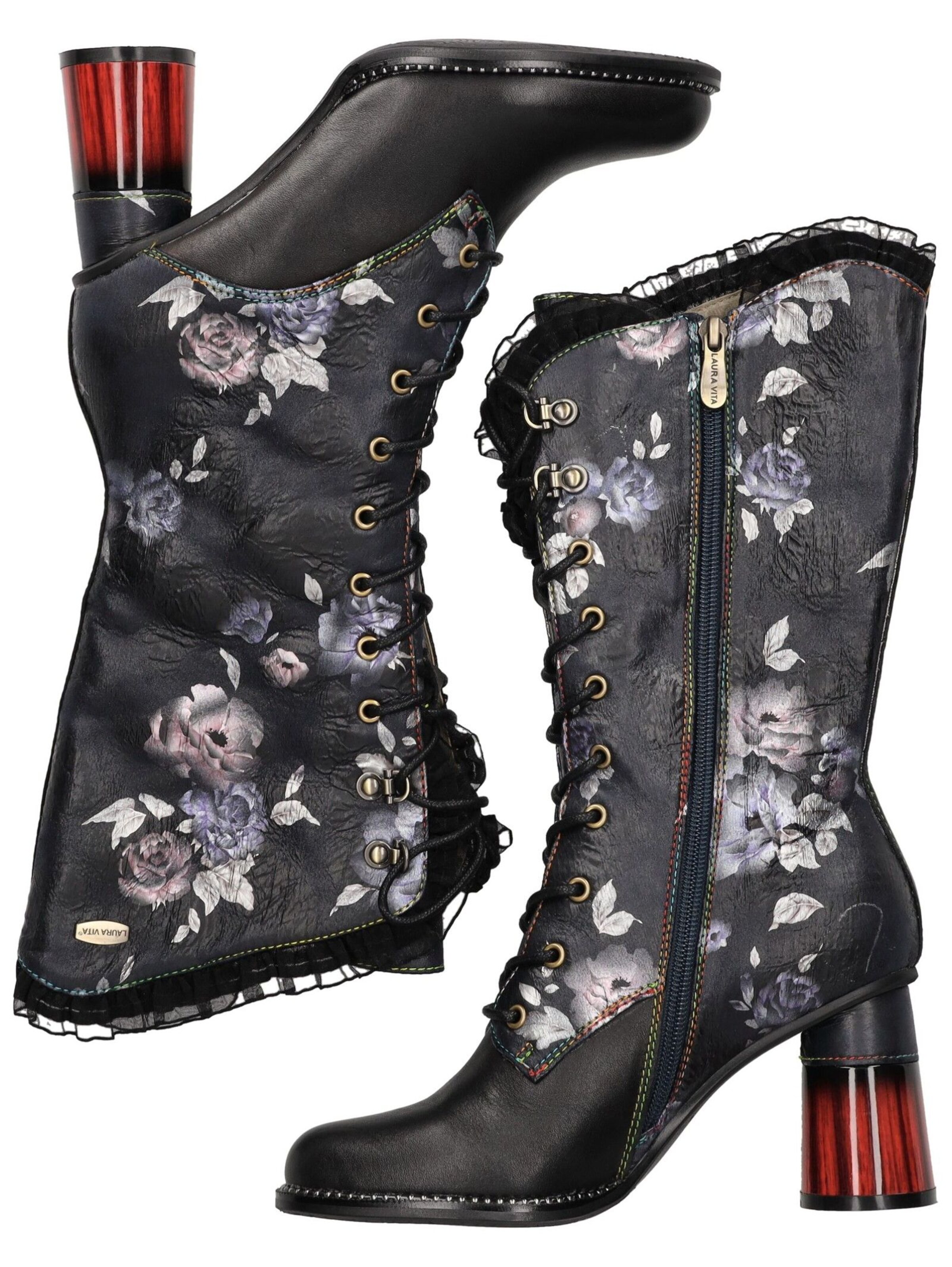 Laura Vita Stiefel in Schwarz