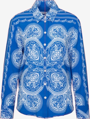 Chemisier 'Schwarze Rose' SEIDENSTICKER en bleu : devant