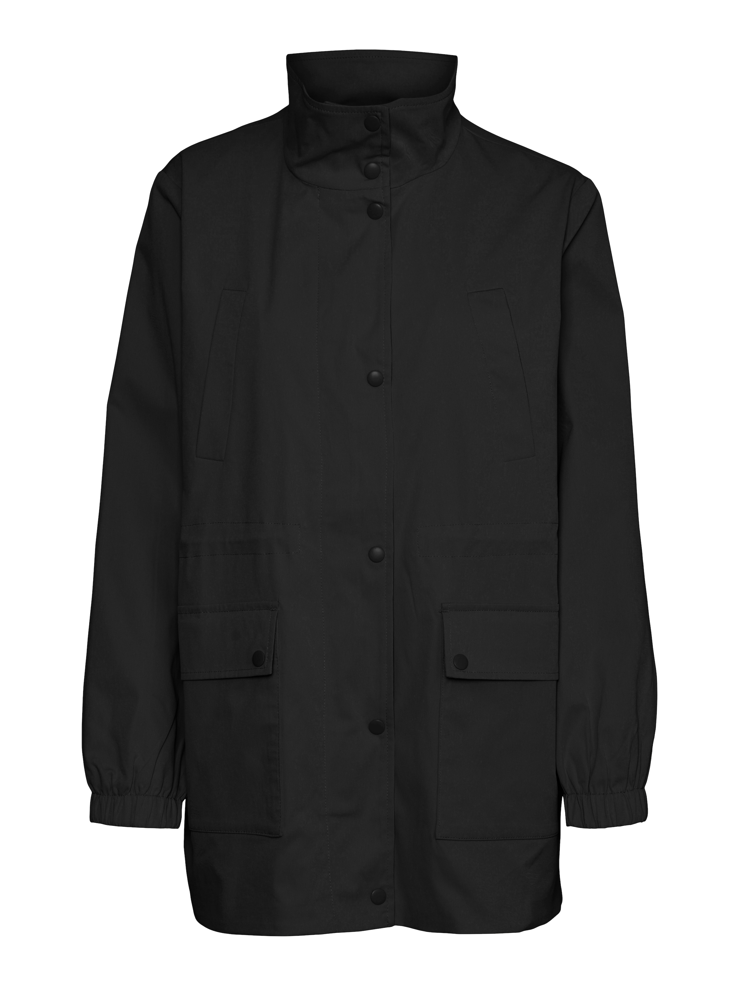 VERO MODA Between-seasons parka 'Chelseasia' in Black: front