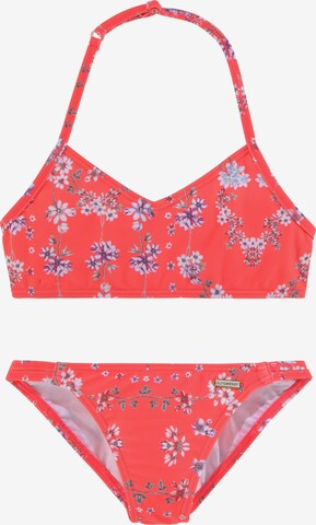 Bustier Bikini SUNSEEKER en rouge : devant