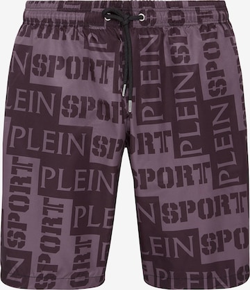 Plein Sport Swimming shorts in Purple: front