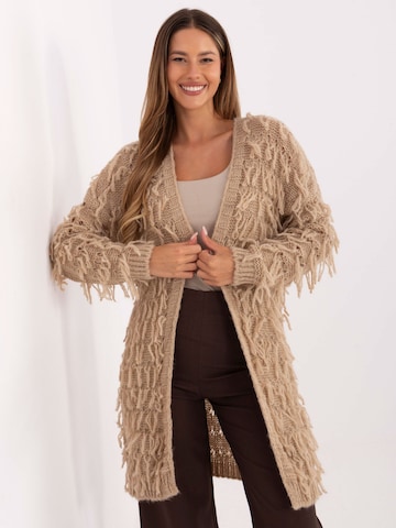 Madnezz House Strickjacke '0820.85' in Beige: Vorderseite