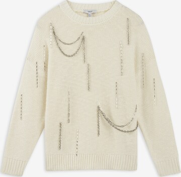 Twist Sweater in Beige: front