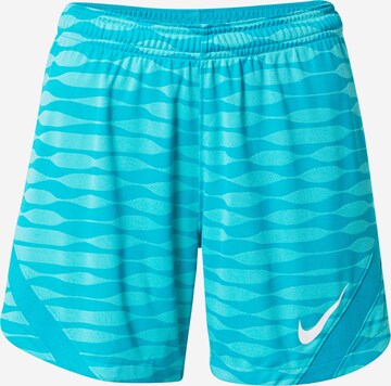 NIKE Workout Pants in Blue: front