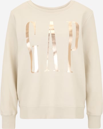 Sweat-shirt Gap Petite en beige : devant