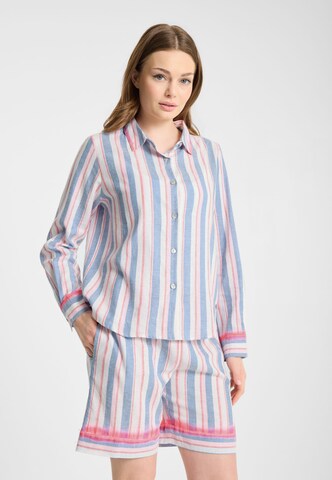 Frieda & Freddies NY Bluse in Blau: Vorderseite