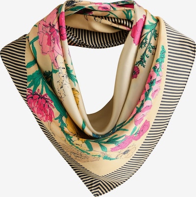 Šalikas iš Next, spalva – šviesiai geltona / smaragdinė spalva / rožinė / juoda, Prekių apžvalga
