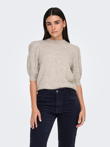 JDY Sweater 'JDYRUE' in Grey: front