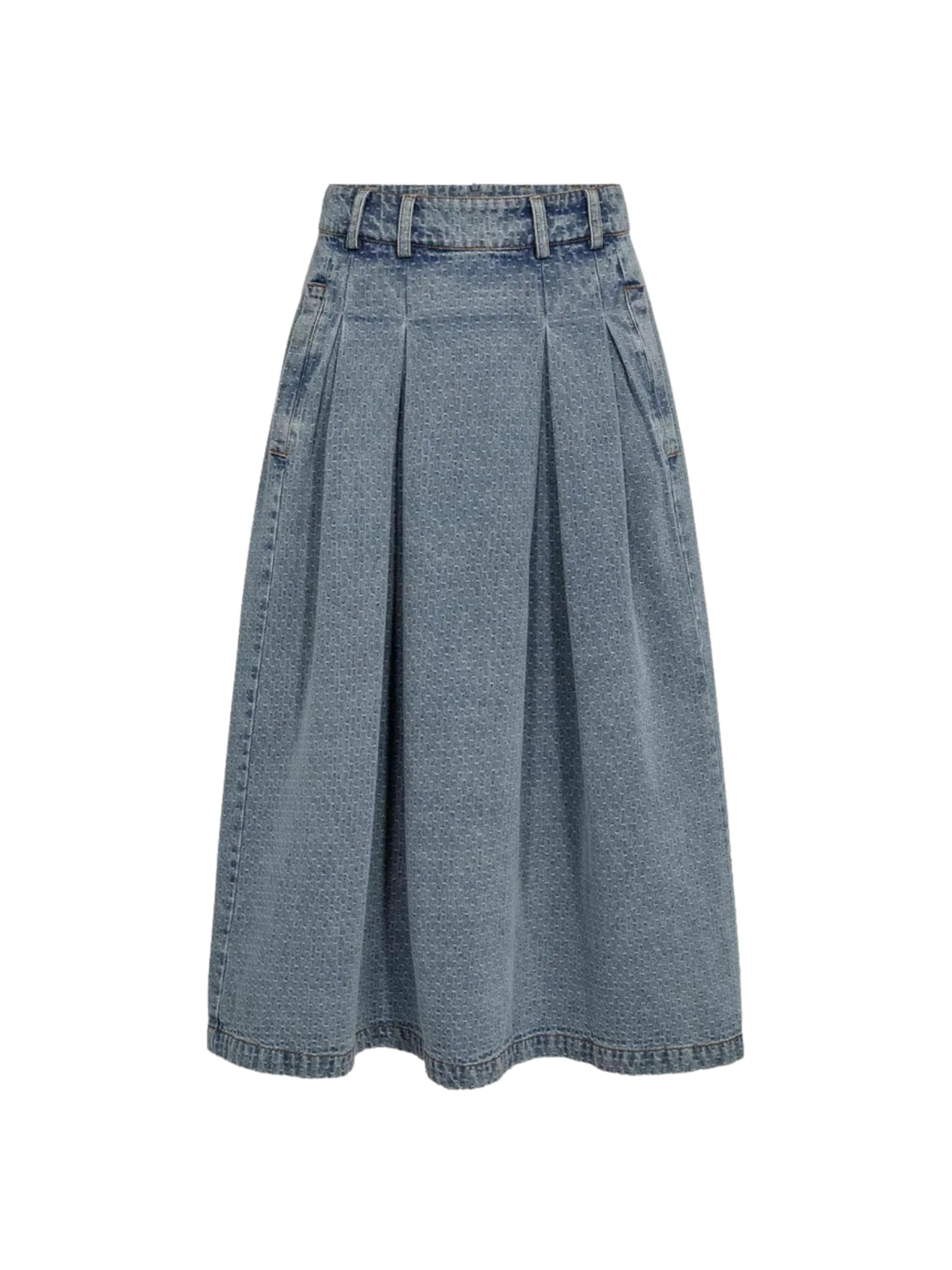 Gonna ' LovaCC ' di co'couture in blu: frontale