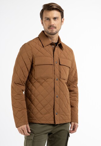 Veste mi-saison DreiMaster Vintage en marron : devant