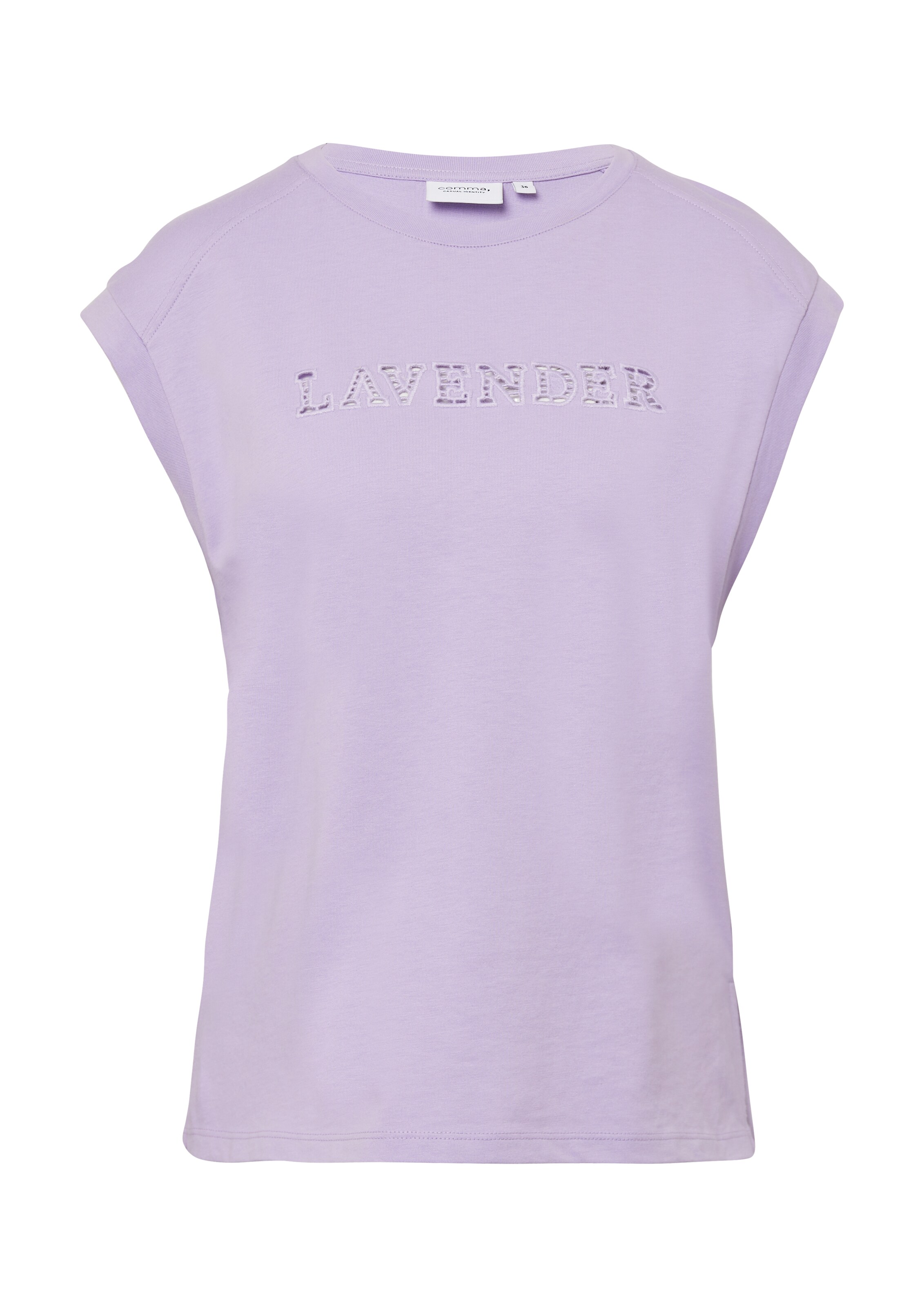 comma casual identity Shirt in Lila: Vorderseite