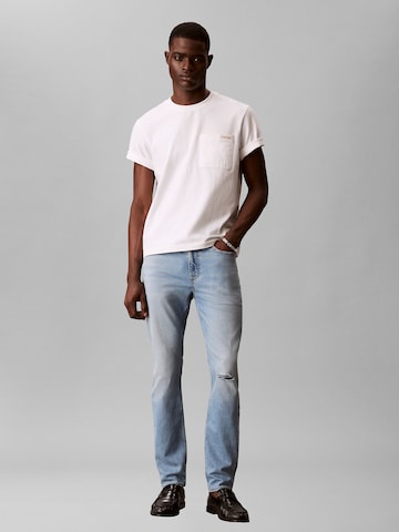 Coupe slim Jean Calvin Klein Jeans en bleu