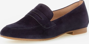 GABOR Classic Flats in Blue: front