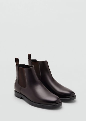 MANGO MAN Chelsea Boots 'London' in Braun