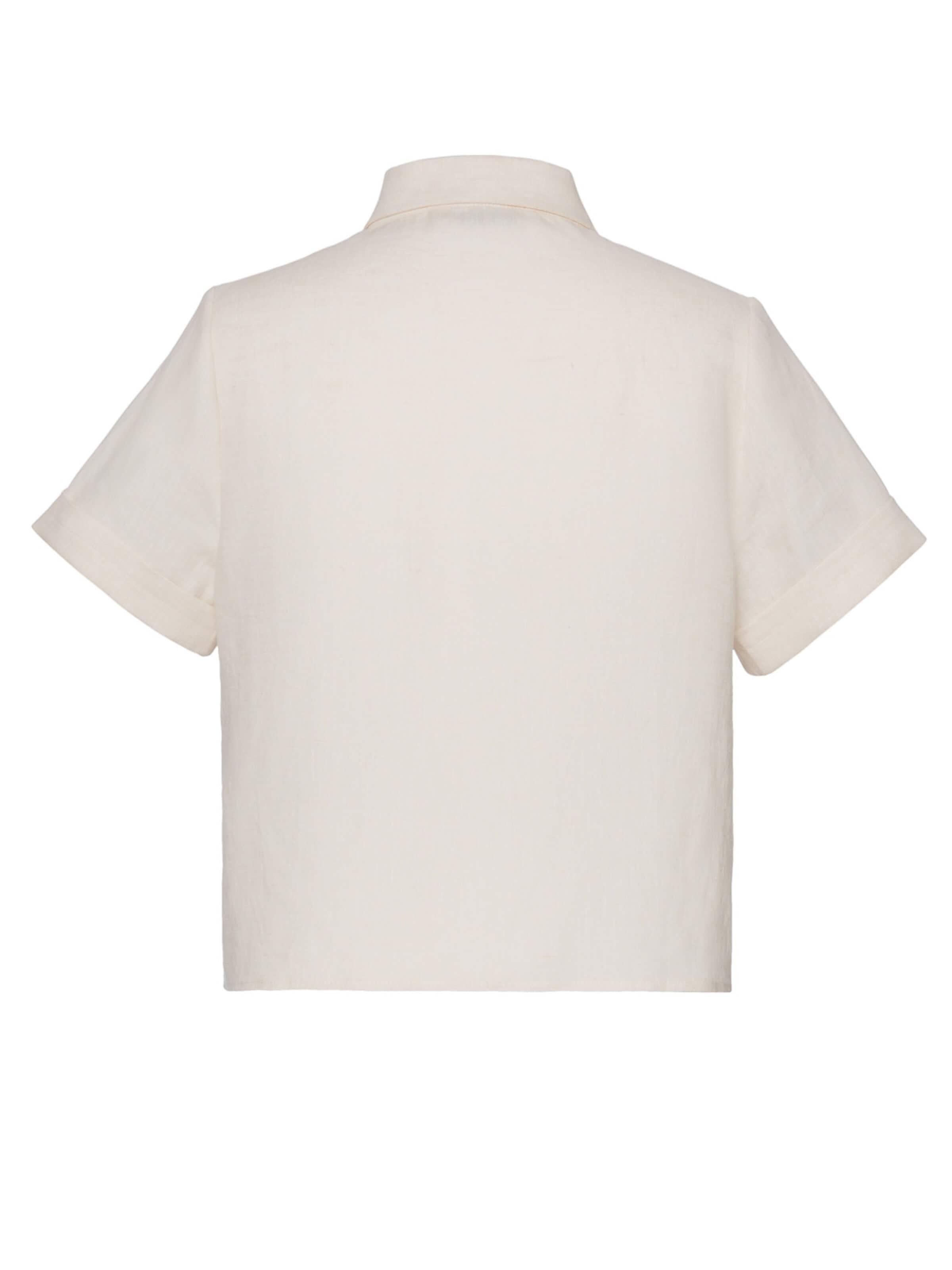Anse Victorin Bluse 'Sarah Linen' i beige