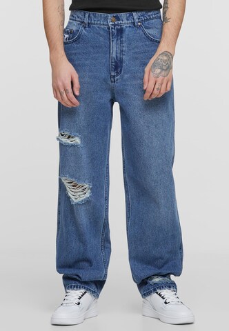 Karl Kani Loosefit Jeans ' KM241-031-2 ' i blå: framsida