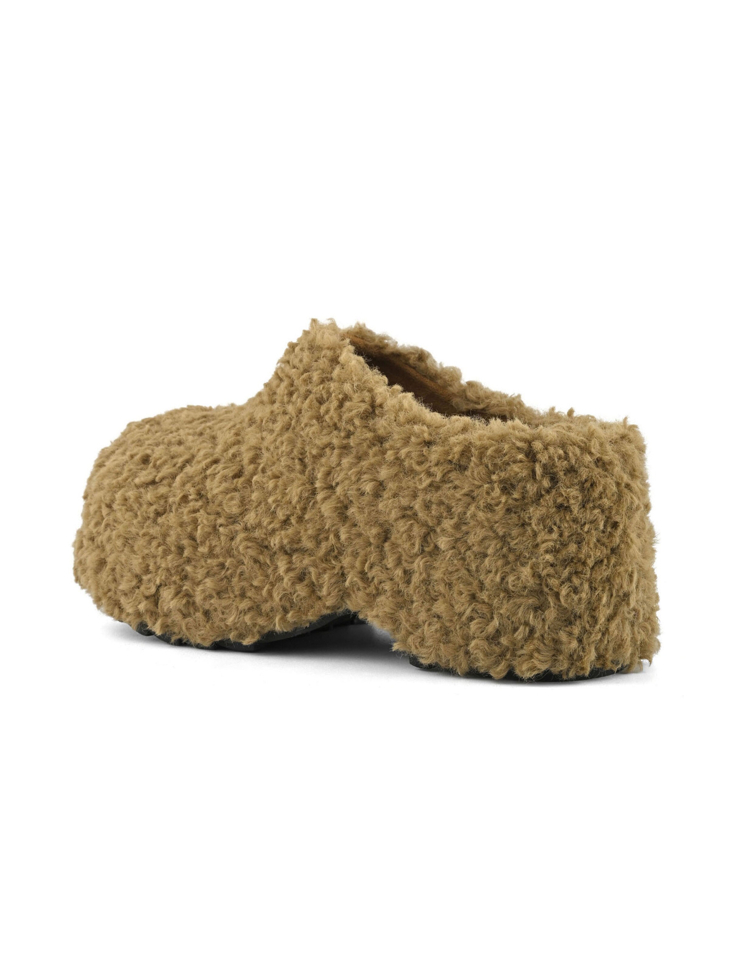 COLORS OF CALIFORNIA - Socas ' Teddy fur clog ' em castanho: atrás