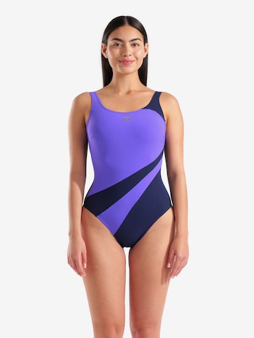 mėlyna ARENA Biustjė Uždaras maudymosi kostiumėlis 'SHAPEWEAR LILI C-CUP': priekis