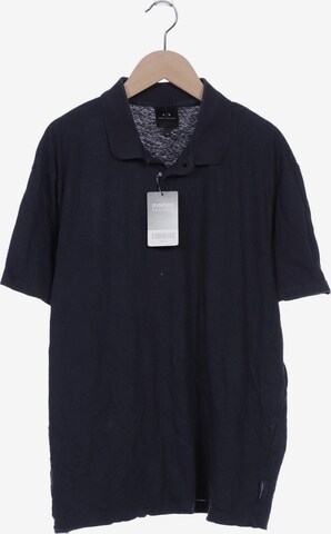ARMANI EXCHANGE Poloshirt XL in Blau: predná strana
