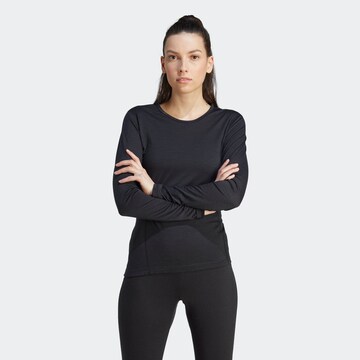 ADIDAS TERREX Funktionsshirt in Schwarz: predná strana