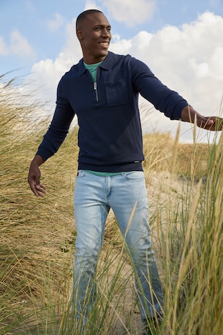 Bruno Banani LM Pullover in Blau