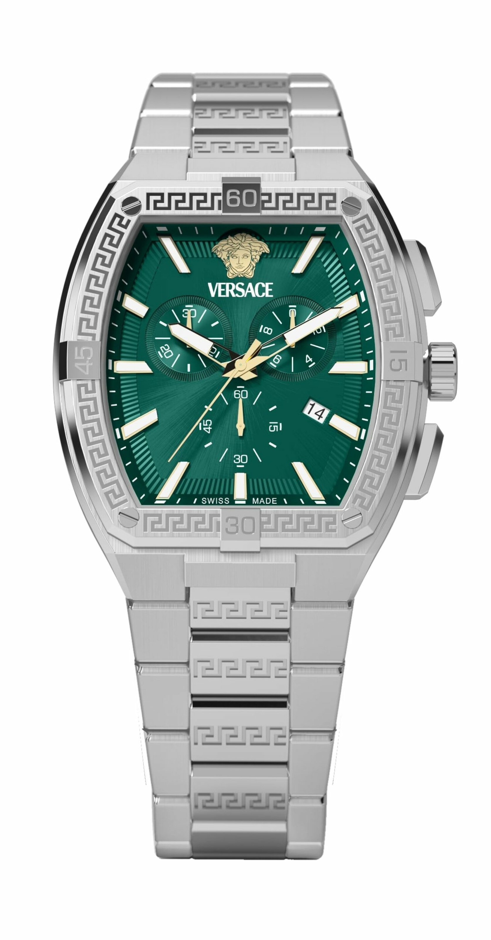 VERSACE Analoguhr in Silber: Vorderseite