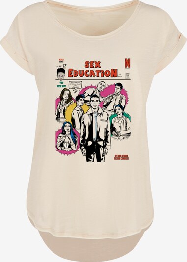 F4NT4STIC T-shirt 'Sex Education Magazine Cover Netflix TV Serie' en sable / mélange de couleurs, Vue avec produit
