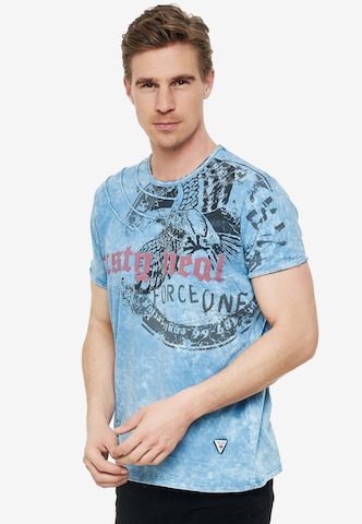 Rusty Neal Shirt in Blauw: voorkant