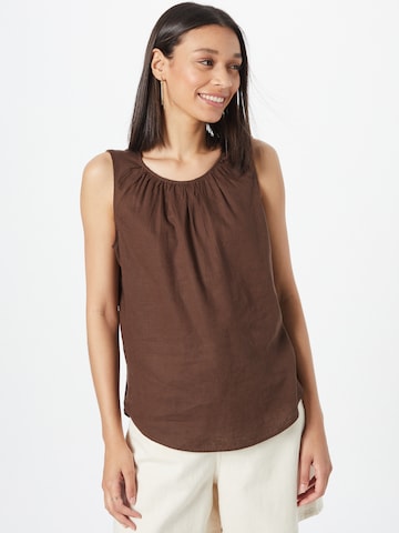 TOM TAILOR Blouse in Brown: front