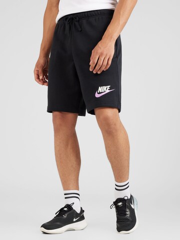 Regular Pantalon Nike Sportswear en noir : devant