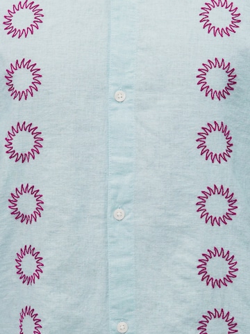 HOLLISTER Классический крой Рубашка в Синий