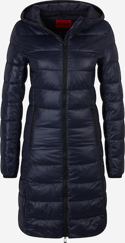 HUGO Red Between-seasons coat 'Famalia' in Blue: front