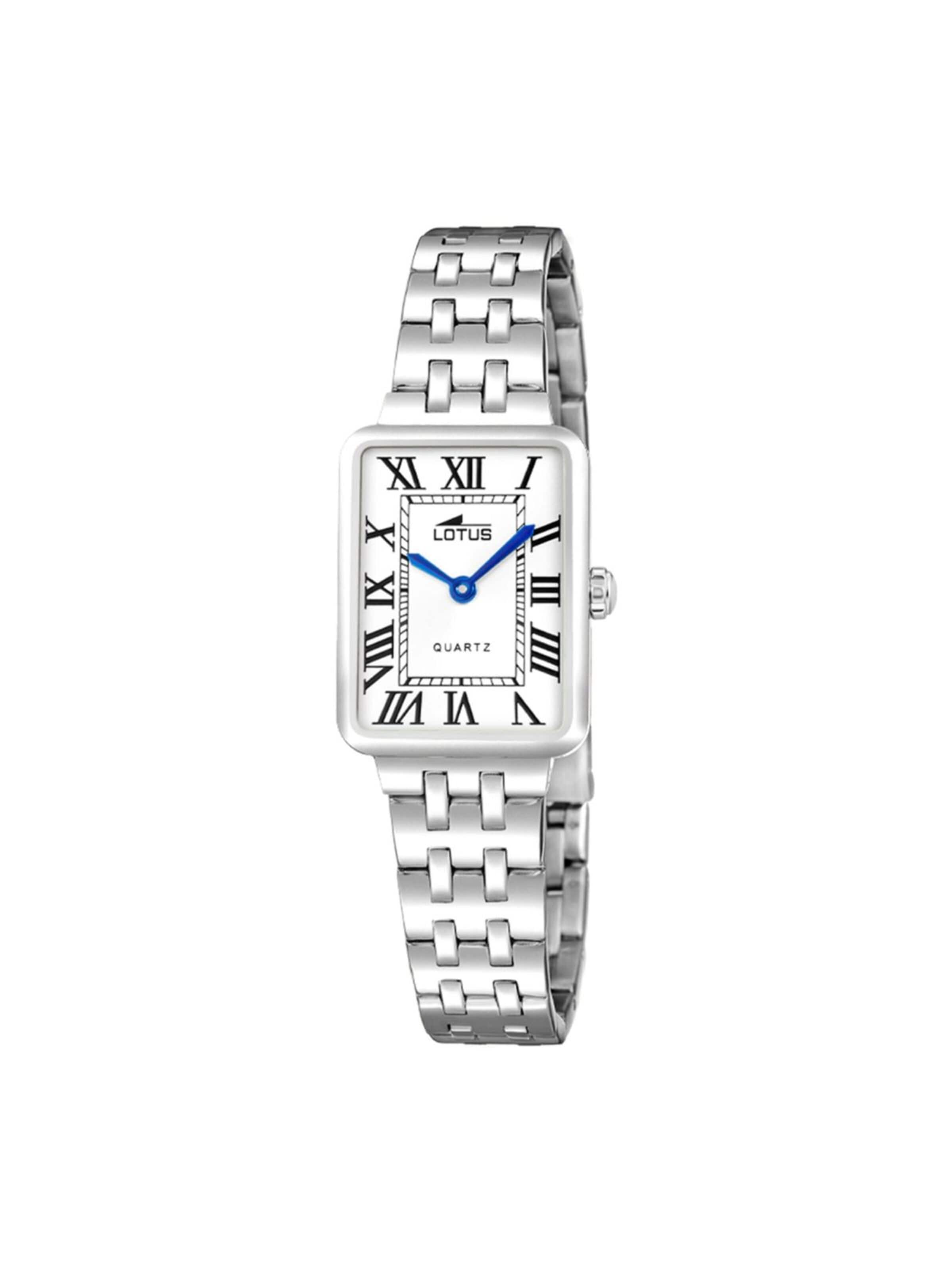 Lotus Analoog horloge in Wit: voorkant