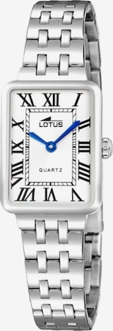 Lotus Analoog horloge in Wit: voorkant