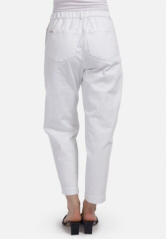 Loosefit Pantalon HELMIDGE en blanc