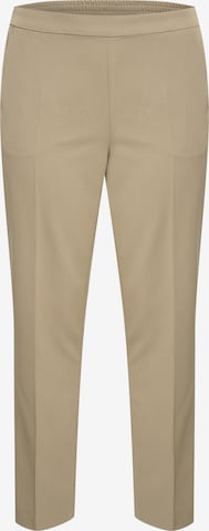 Regular Pantalon à plis 'Sakira' KAFFE CURVE en beige : devant