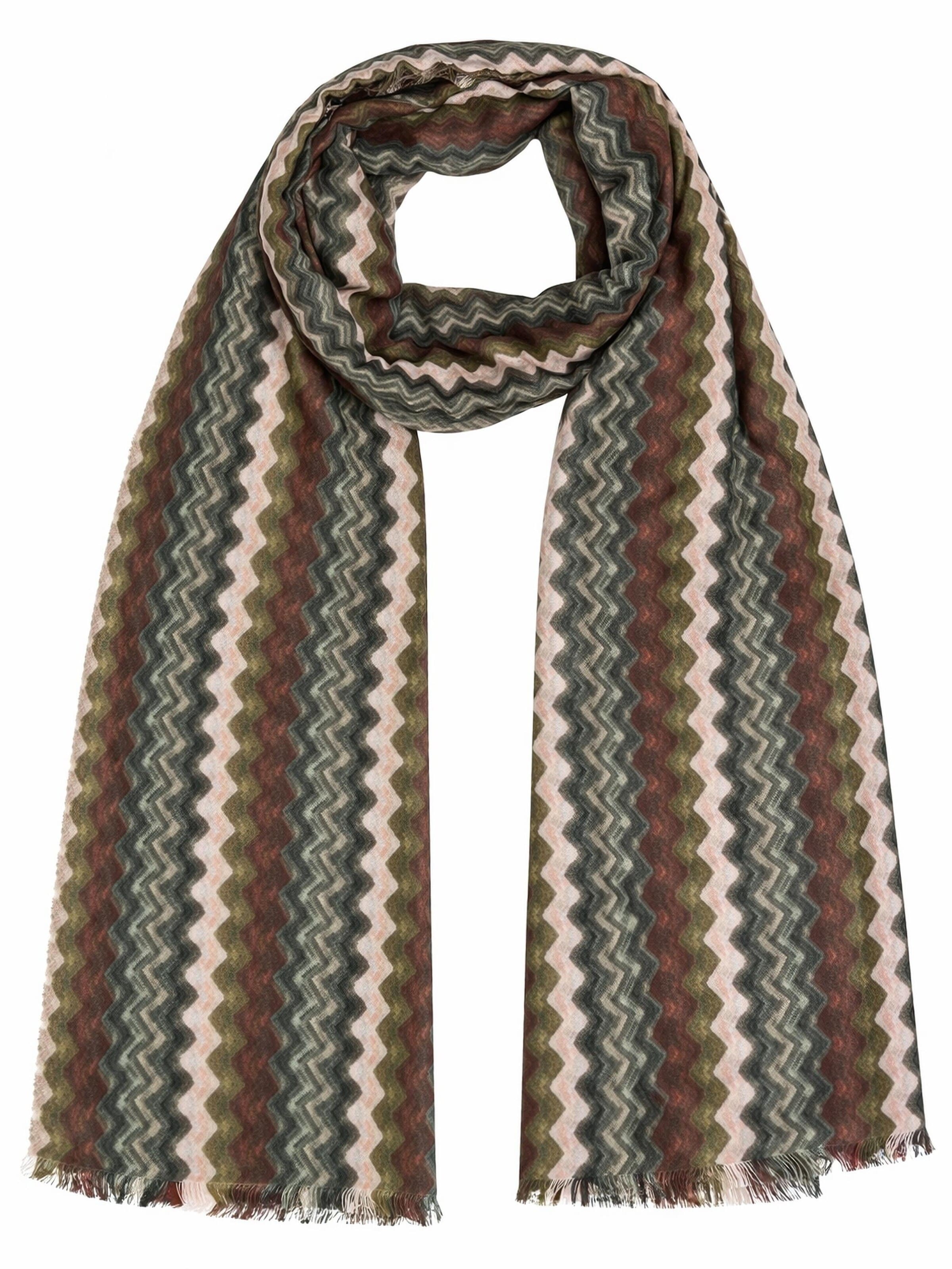 COLLEZIONE ALESSANDRO Scarf 'Klisso' in Green: front