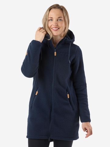 SWEDEMOUNT Fleece jas 'Nordkap' in Blauw: voorkant