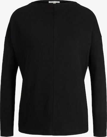 TOM TAILOR Shirt in Black: front