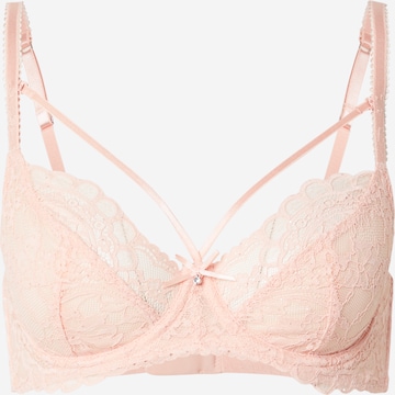 Hunkemöller Klassinen Rintaliivi 'Isadora' värissä vaaleanpunainen: etupuoli