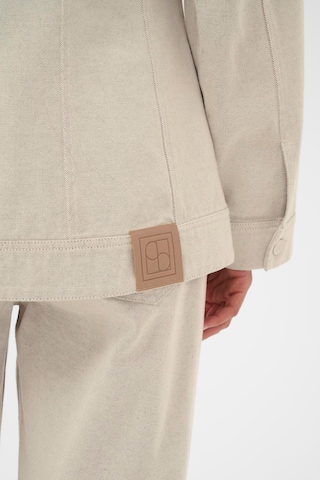 SOAKED IN LUXURY Overgangsjakke 'SLDaline' i beige