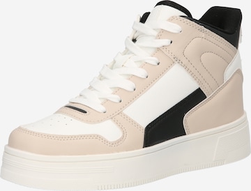 ABOUT YOU Sneakers hoog 'Anne' in Beige: voorkant