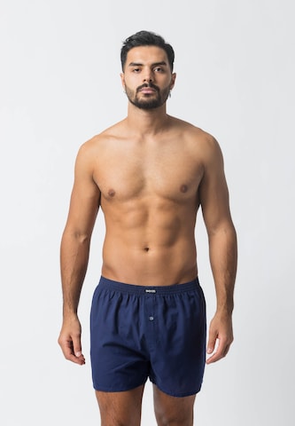 SNOCKS Boxer shorts 'American Woven Weit' in Blue: front