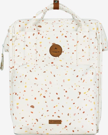 Cabaia Backpack 'Baby Bag' in White: front