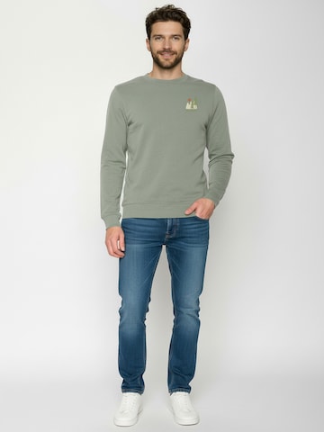 Felpa ' Wild Wild Pines ' di GREENBOMB in grigio