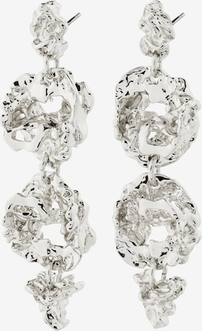 Pilgrim Earrings 'Act' in Silver: front